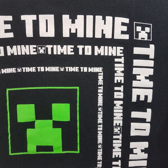 MINECRAFT Tee Shirt Unisex Kids Small US S Time to Mine Video Game Boys Girls - Picture 12 of 16